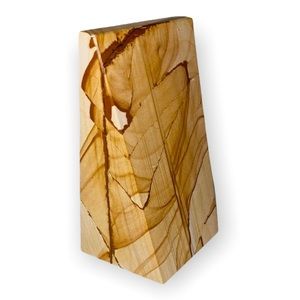 One Teakwood Marble Bookend Doorstop